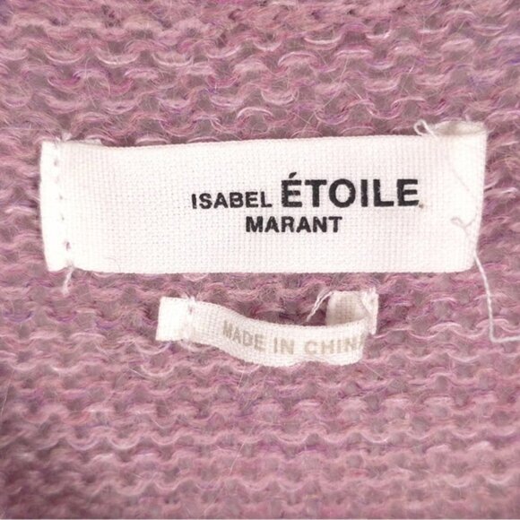 ISABEL MARANT‎ Gatliny ALPACA WOOL LINEN Knit Sweater Pink Mauve Size 38 S/M - Picture 8 of 16
